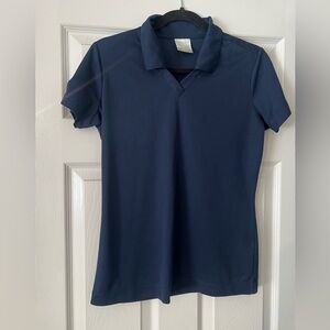 Nike Navy Women's Polo Short Sleeve Top